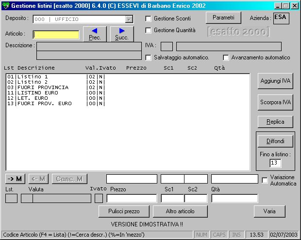 Click per tornare in alto.